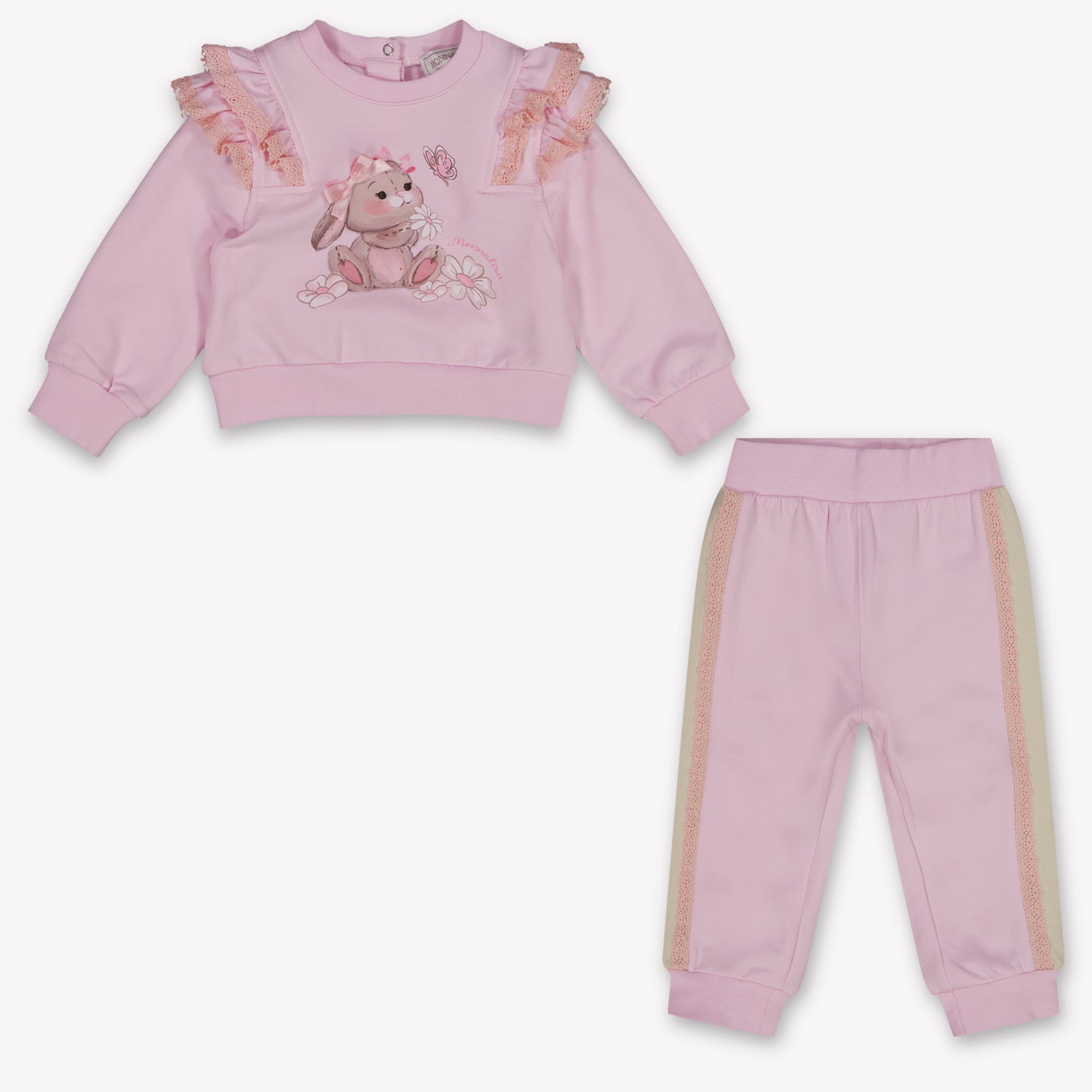 MonnaLisa Baby Girls Jogging suit In Light Pink