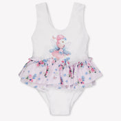 MonnaLisa Baby Meisjes Zwemkleding In Wit