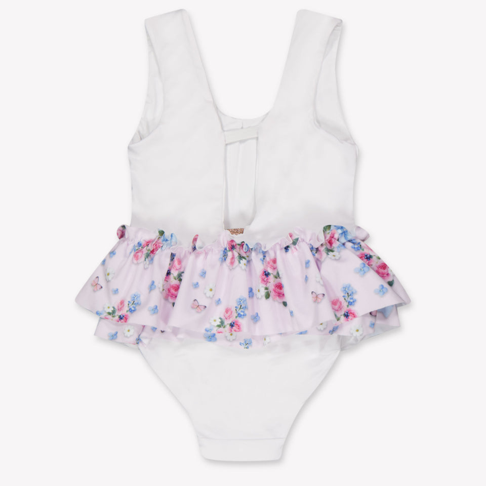 MonnaLisa Baby Meisjes Zwemkleding In Wit