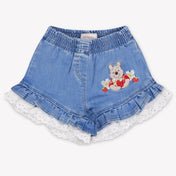 MonnaLisa Baby Meisjes Shorts In Jeans