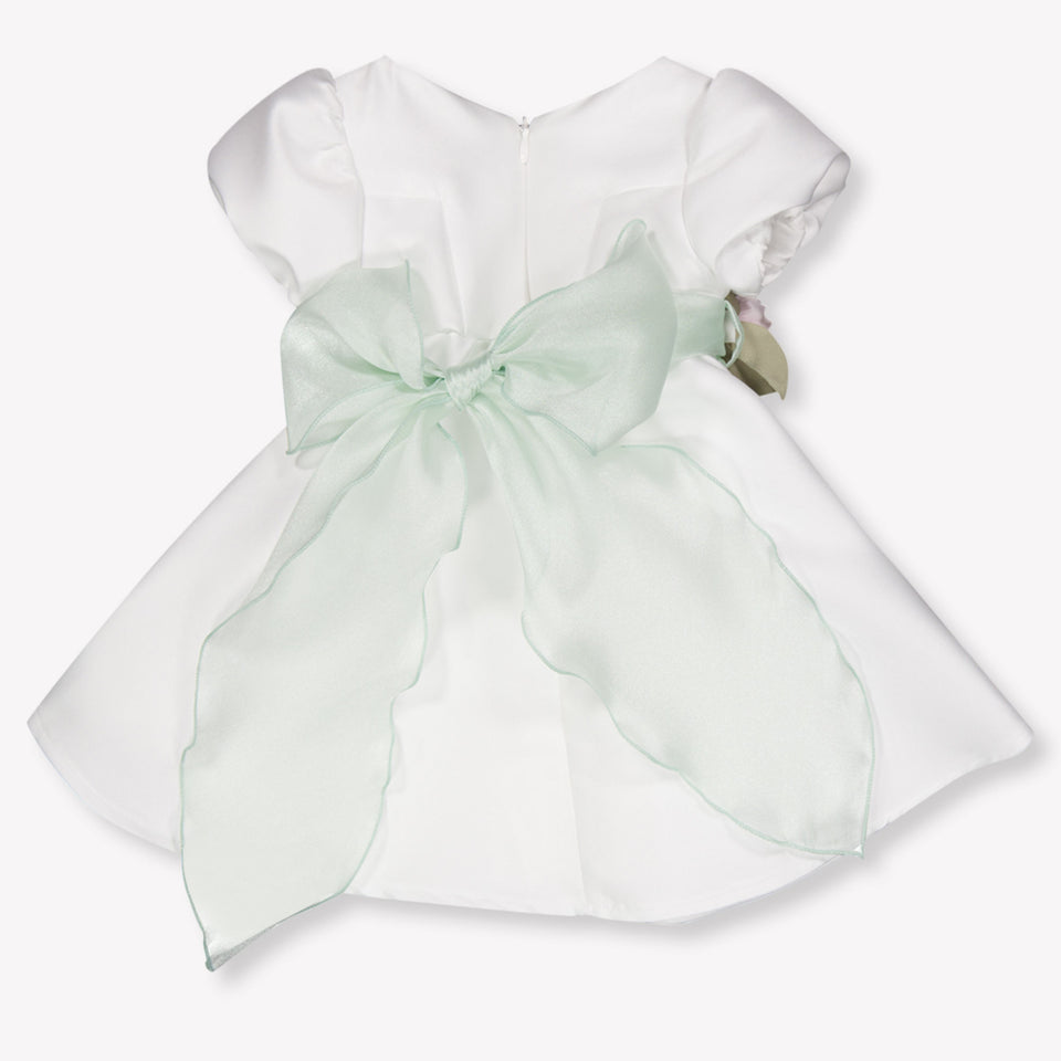 MonnaLisa Baby Meisjes Jurk In Wit