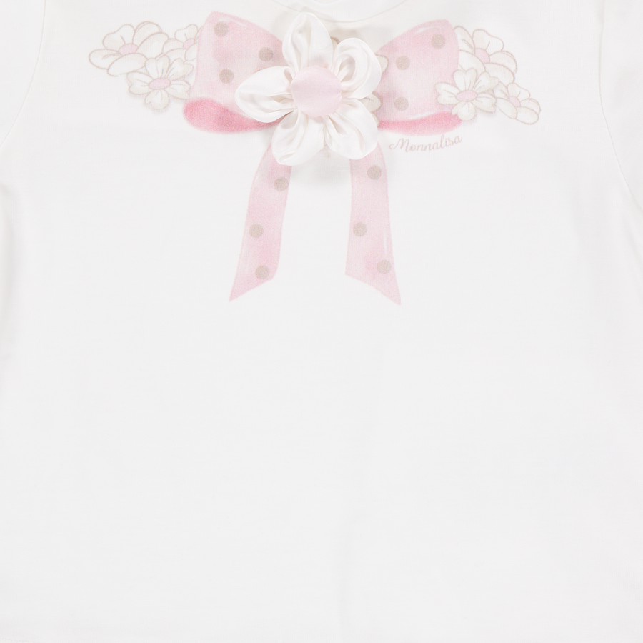 MonnaLisa Baby Girls T-Shirt In OffWhite
