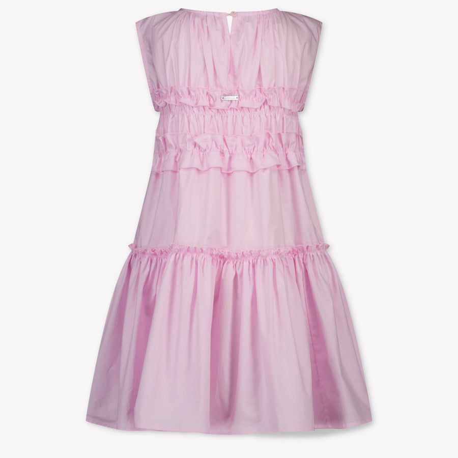 MonnaLisa Kinder Meisjes Jurk In Licht Roze