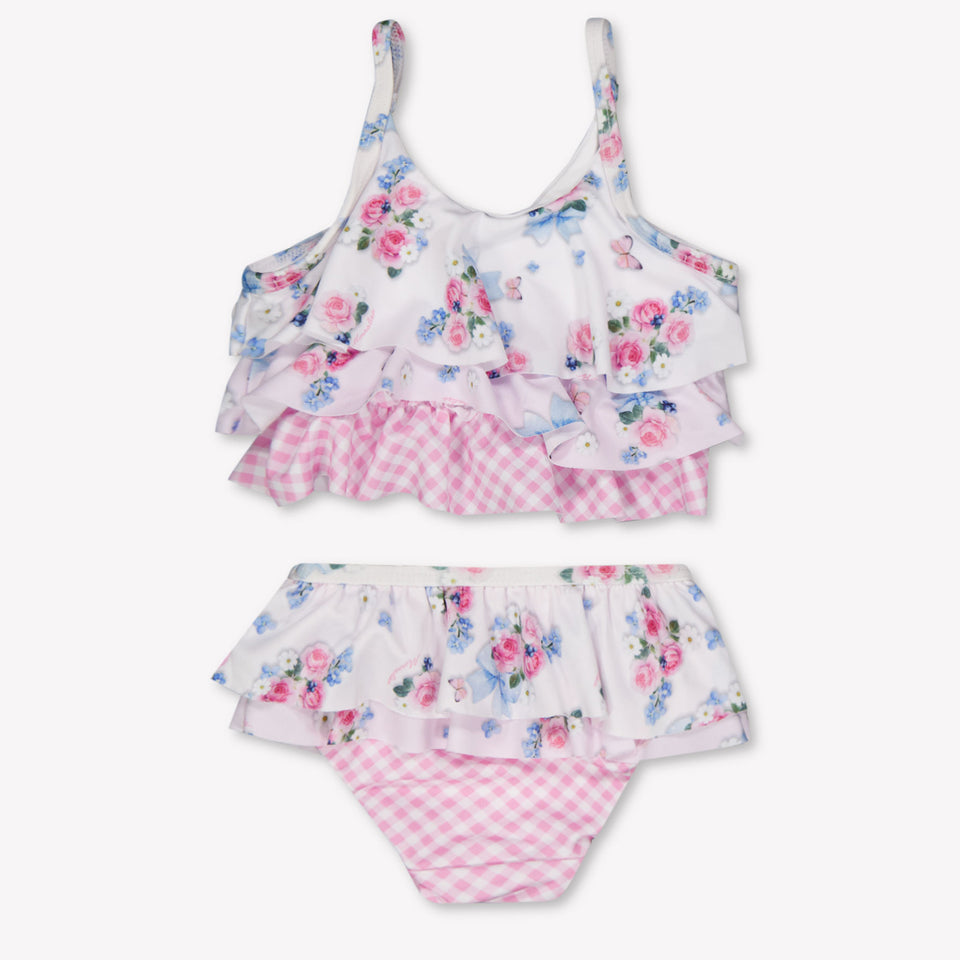 MonnaLisa Baby Meisjes Zwemkleding In Wit