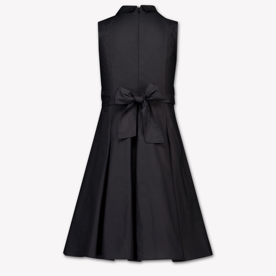 MonnaLisa Kinder Meisjes Jurk In Zwart