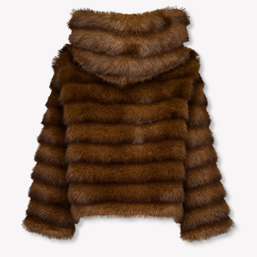 MonnaLisa Kids Girls Jackets In Dark Brown