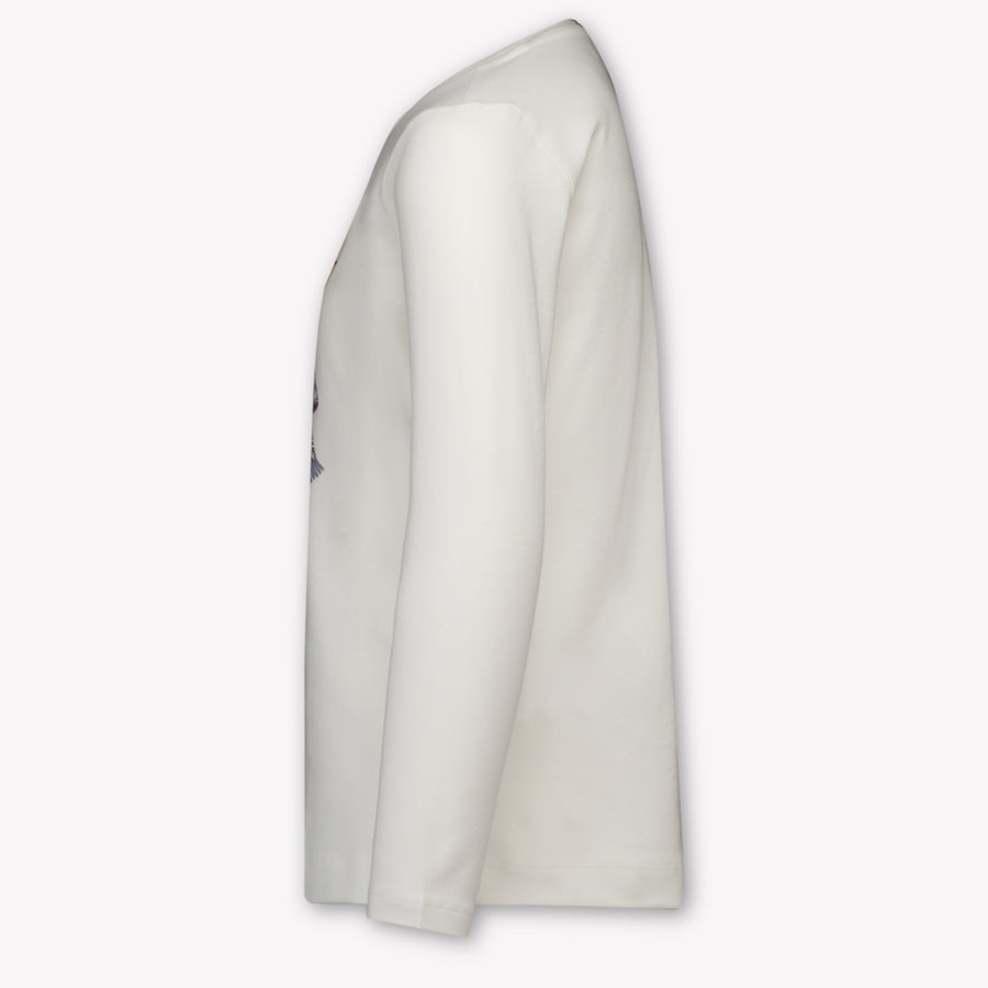 MonnaLisa Kids Girls T-Shirt In OffWhite