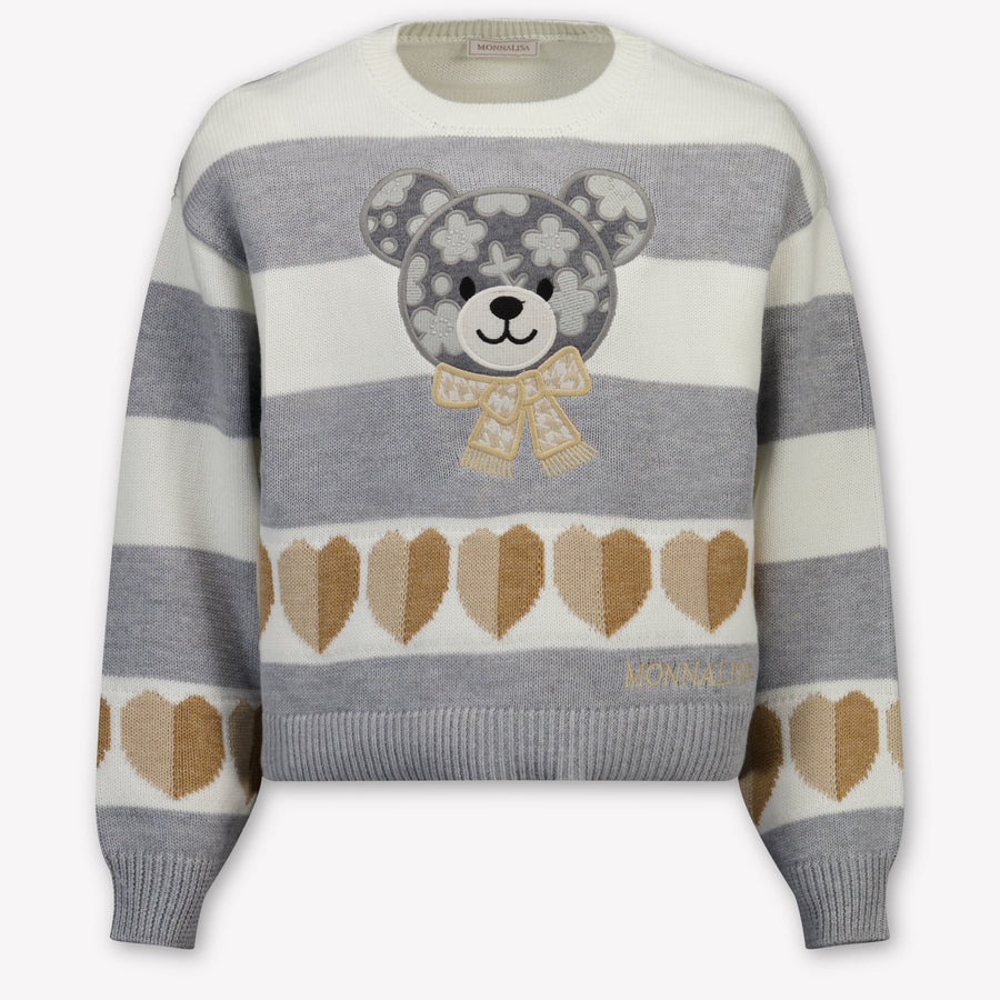 MonnaLisa Kids Girls Sweater In Beige