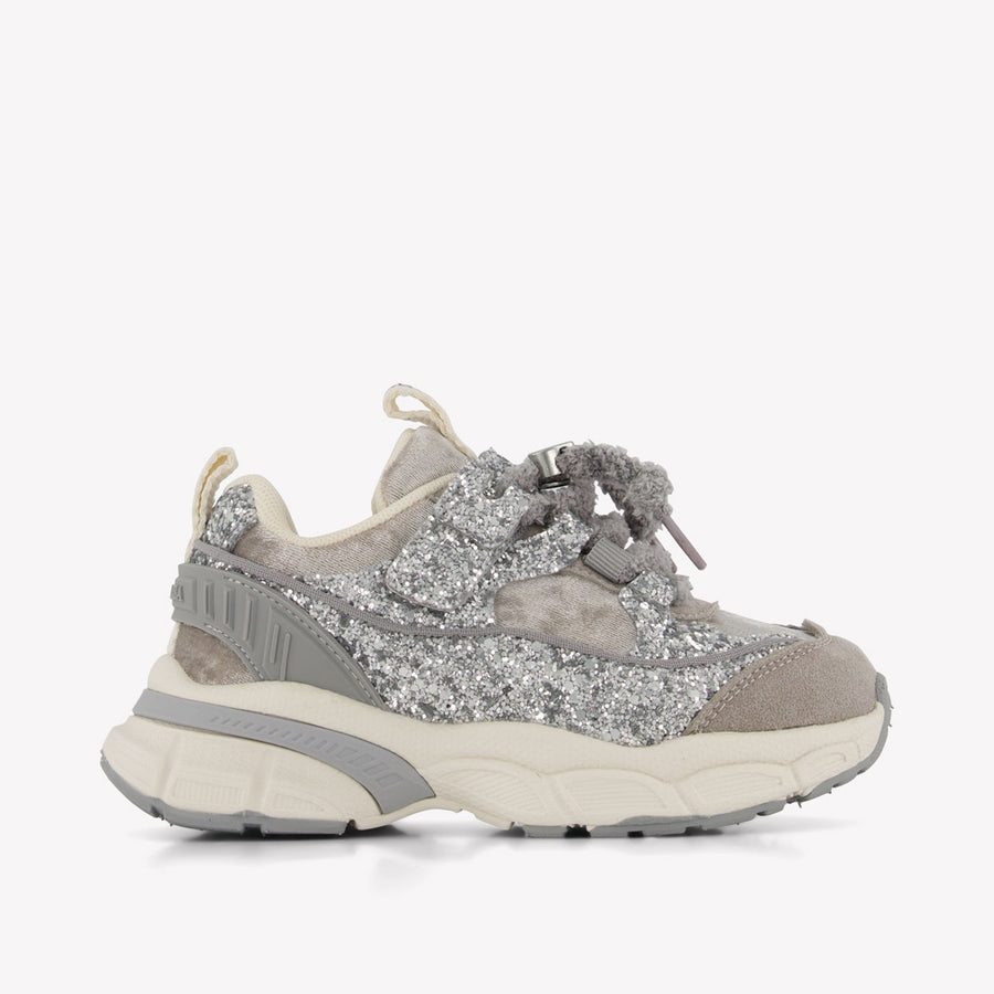 MonnaLisa Meisjes Sneakers In Zilver