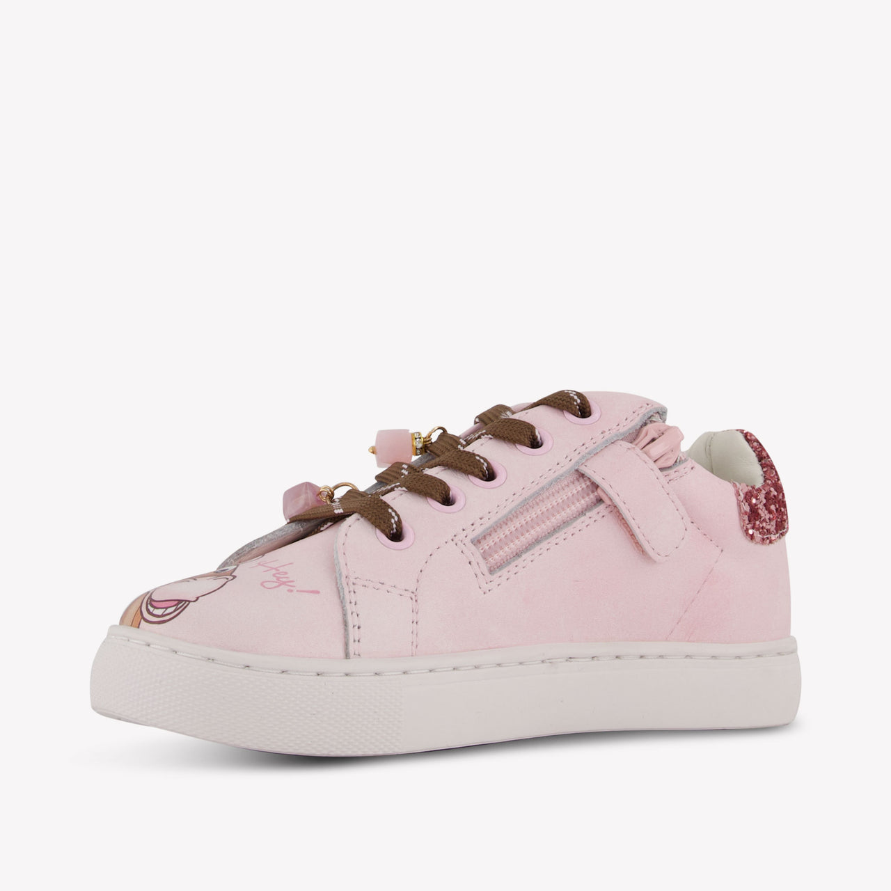 MonnaLisa Girls Sneakers In Light Pink