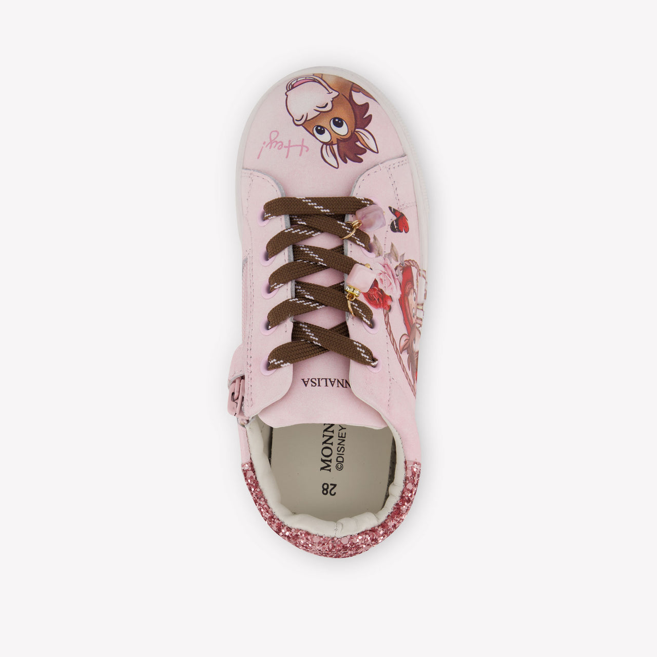 MonnaLisa Girls Sneakers In Light Pink