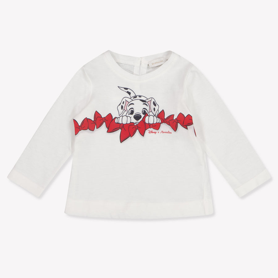 MonnaLisa Baby Meisjes T-Shirt In Off White