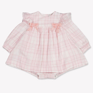 MonnaLisa Baby Meisjes Jurk In Licht Roze