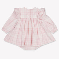 MonnaLisa Baby Meisjes Jurk In Licht Roze