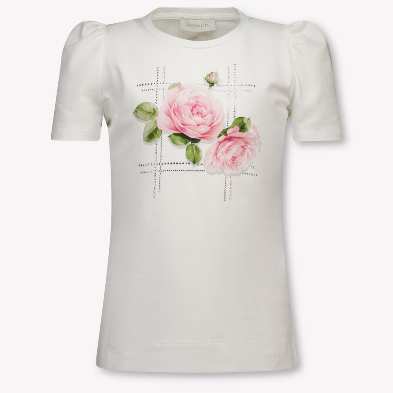 MonnaLisa Kids Girls T-Shirt In OffWhite