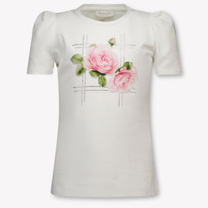 MonnaLisa Kids Girls T-Shirt In OffWhite