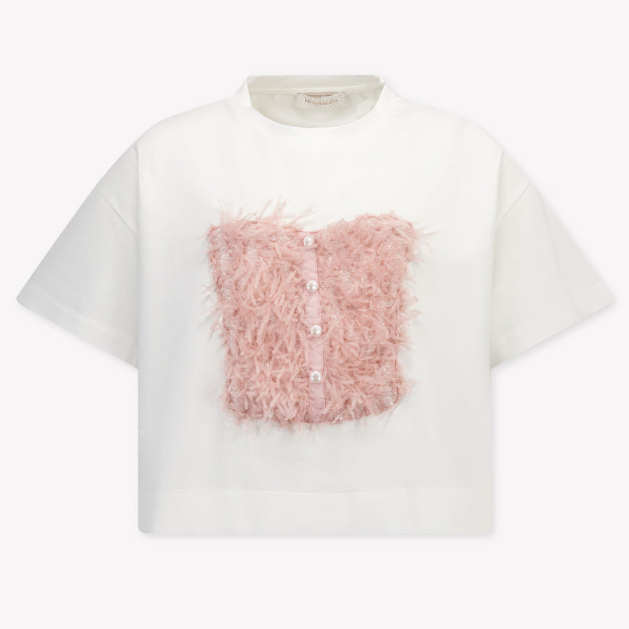 MonnaLisa Kids Girls T-Shirt In Light Pink