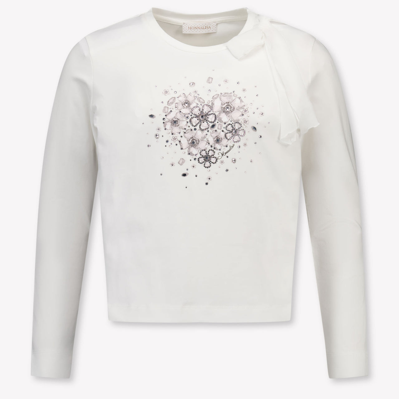 MonnaLisa Kinder Meisjes T-Shirt In Off White