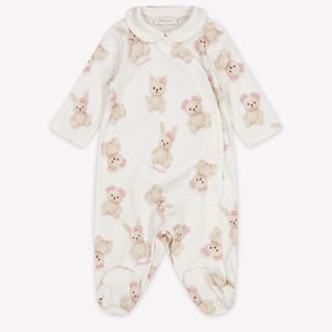 MonnaLisa Baby Girls Playsuit In OffWhite
