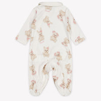 MonnaLisa Baby Girls Playsuit In OffWhite