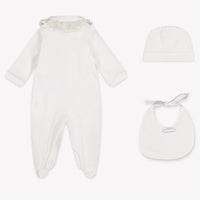 MonnaLisa Baby Girls Playsuit In OffWhite
