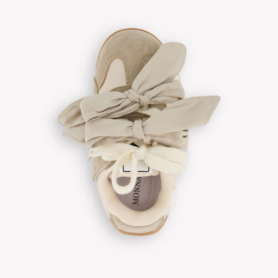 MonnaLisa Kinder Meisjes Sneakers In Beige
