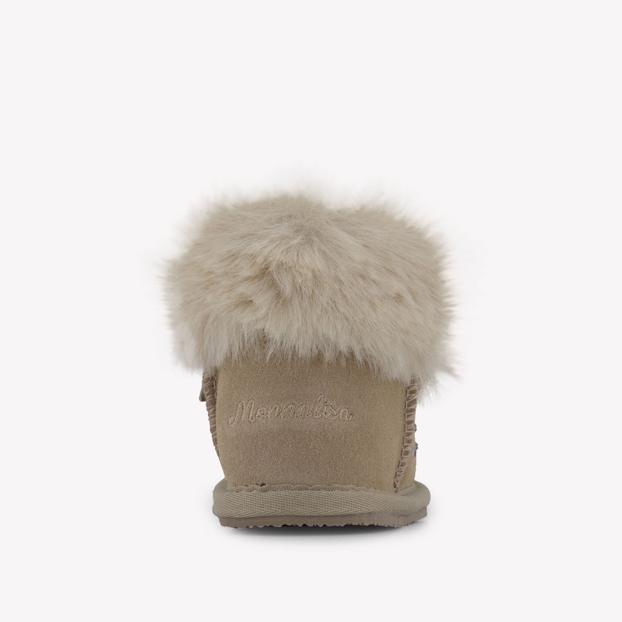 MonnaLisa Girls Boots In Beige