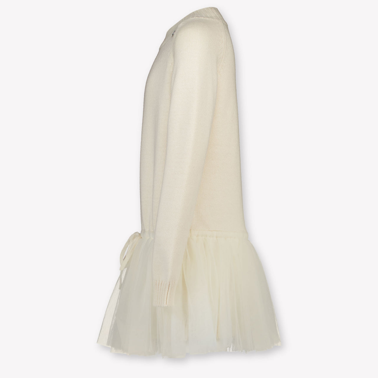 MonnaLisa Kinder Meisjes Jurk In Licht Beige
