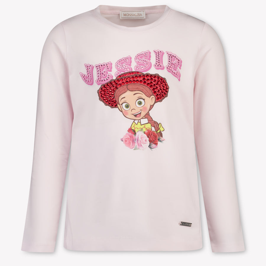 MonnaLisa Kids Girls T-Shirt In Light Pink