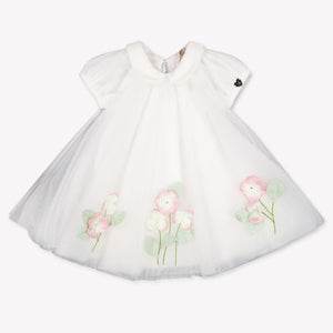 MonnaLisa Baby Meisjes Jurk In Off White