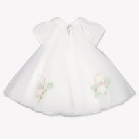 MonnaLisa Baby Meisjes Jurk In Off White
