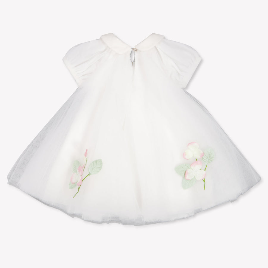 MonnaLisa Baby Meisjes Jurk In Off White