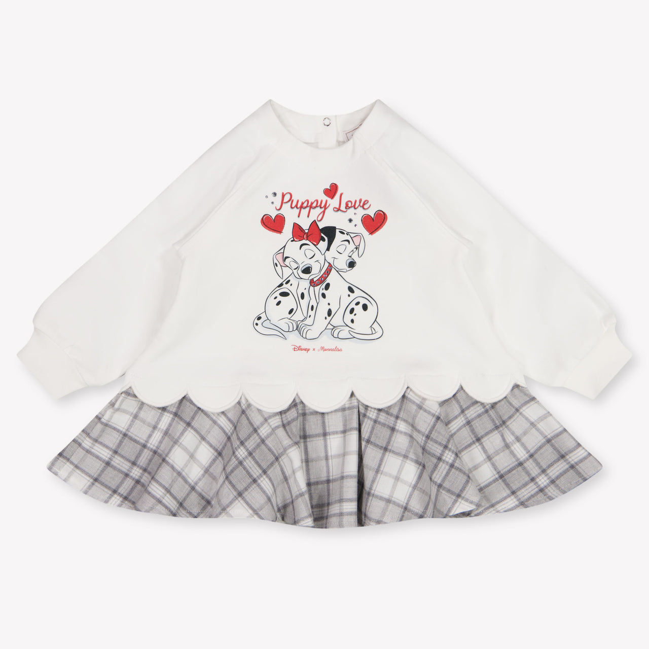 MonnaLisa Baby Meisjes Jurk In Off White