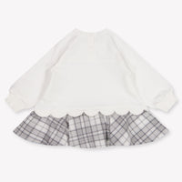 MonnaLisa Baby Meisjes Jurk In Off White