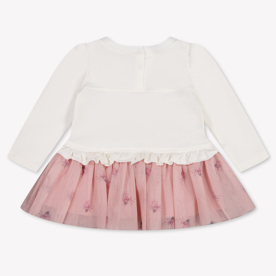 MonnaLisa Baby Girls Dress In OffWhite