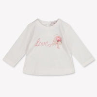 MonnaLisa Baby Girls T-Shirt In OffWhite
