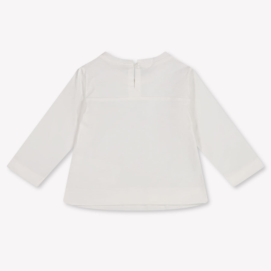 MonnaLisa Baby Girls T-Shirt In OffWhite