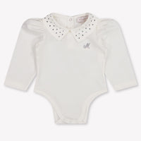 MonnaLisa Baby Girls Romper In OffWhite