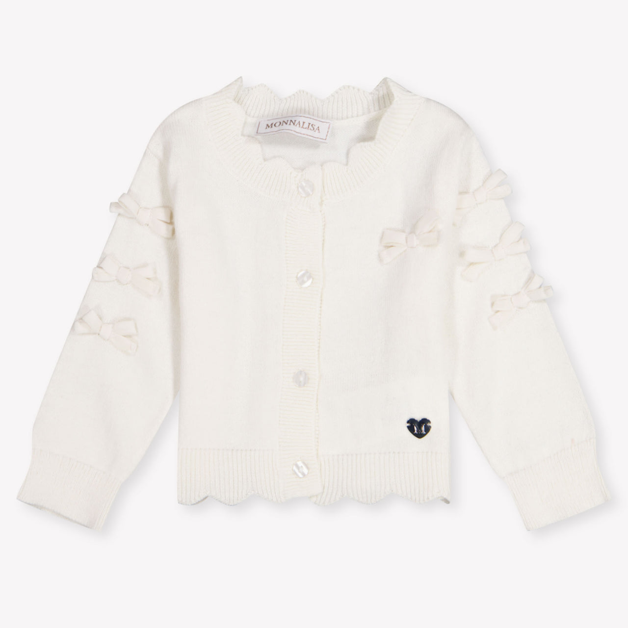 MonnaLisa Baby Girls Cardigan In OffWhite