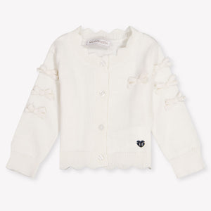 MonnaLisa Baby Girls Cardigan In OffWhite