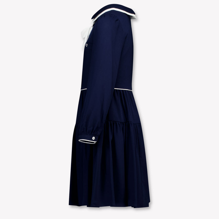 MonnaLisa Kids Girls Dress In Navy