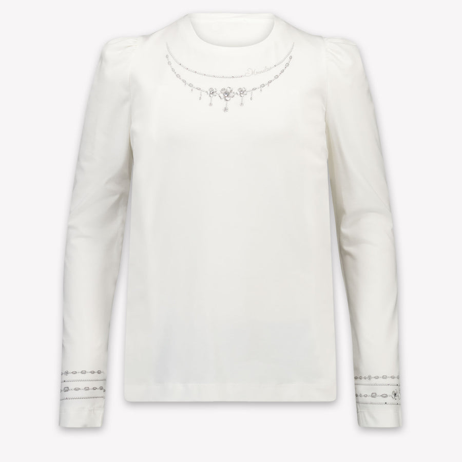 MonnaLisa Kids Girls T-Shirt In OffWhite
