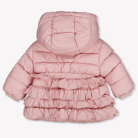 MonnaLisa Baby Meisjes Winterjas In Licht Roze