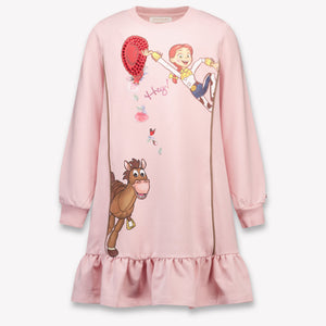 MonnaLisa Kinder Meisjes Jurk In Off White