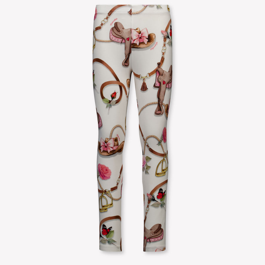 MonnaLisa Kinder Meisjes Legging In Off White