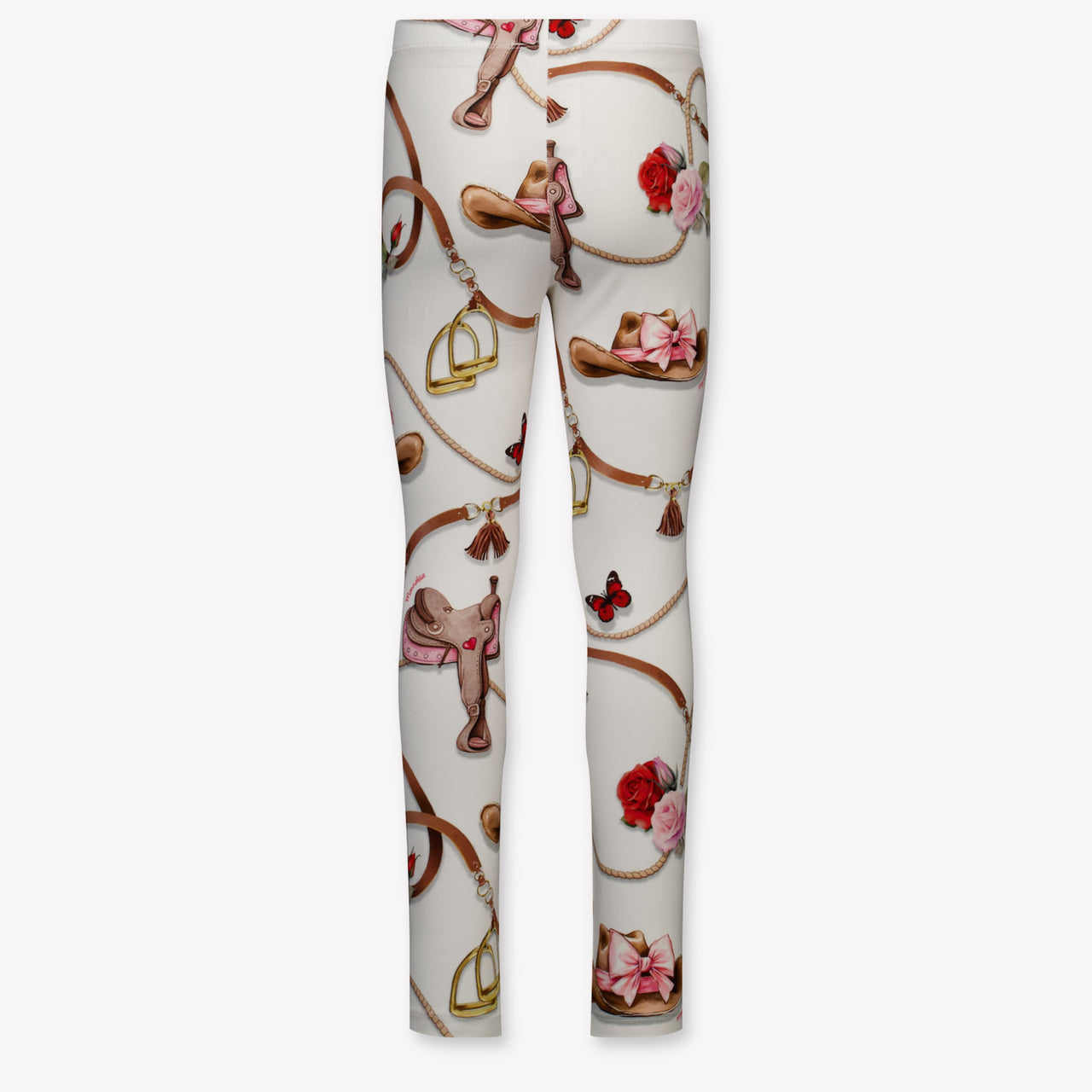 MonnaLisa Kids Girls Leggings In OffWhite