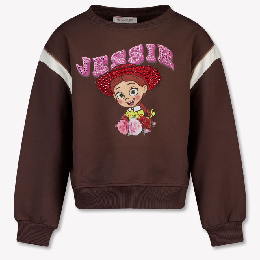 MonnaLisa Kids Girls Sweater In Brown