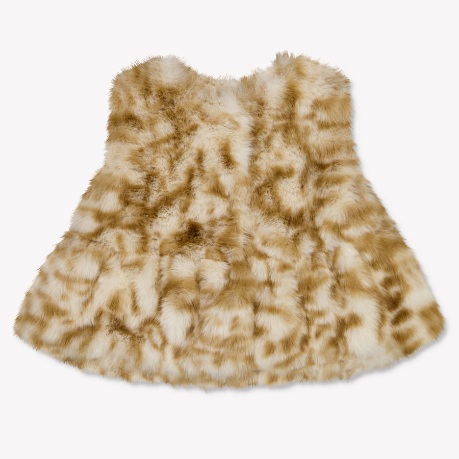 MonnaLisa Baby Meisjes Bodywarmer In Beige