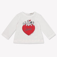 MonnaLisa Baby Girls T-Shirt In OffWhite
