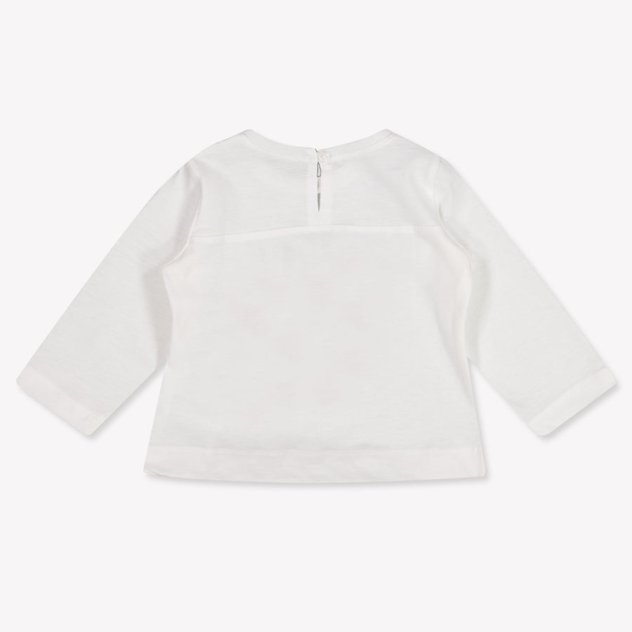 MonnaLisa Baby Girls T-Shirt In OffWhite